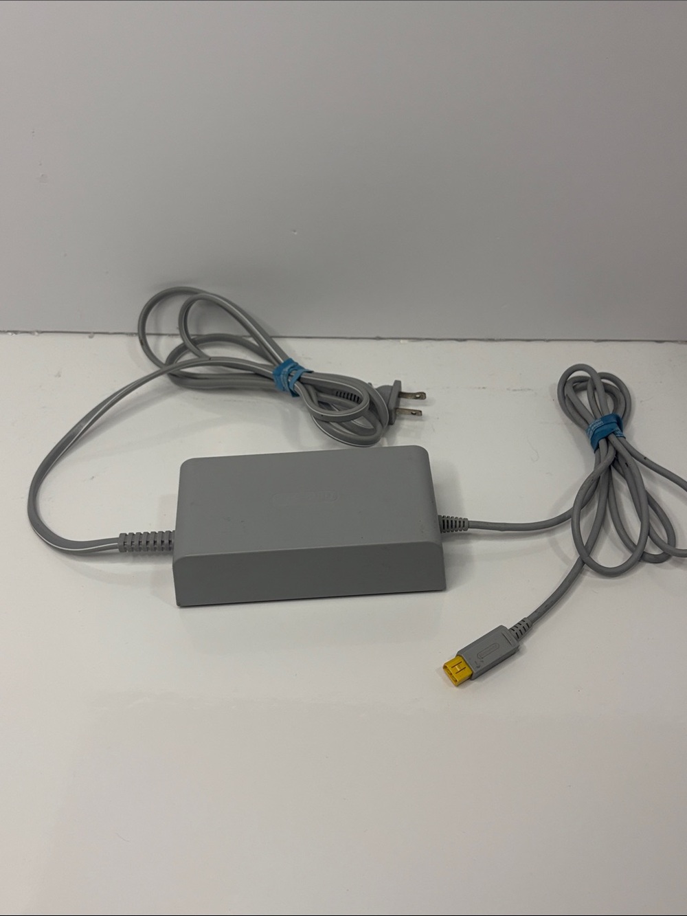 OEM Nintendo Wii U Gray AC Power Adapter with Yellow Tip